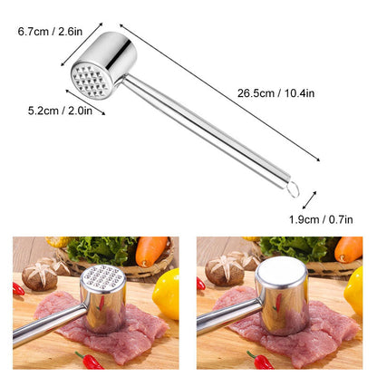 Stainless Steel Tenderizer Meat Hammer 6851433529444-1