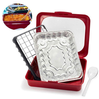 Reusable Tin Foil Crisper Tray For Safe Food Baking And Serving 6851954933860-1
