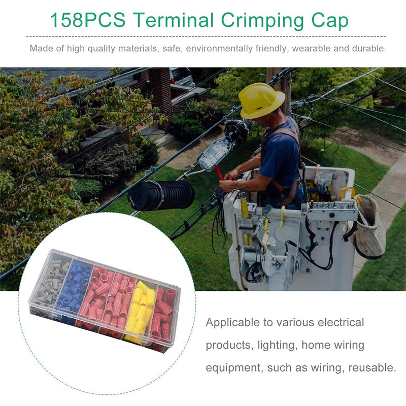 Electrical Quick Wire Connectors Assortment Set For Safe Circuit Installation 6851317661796-1