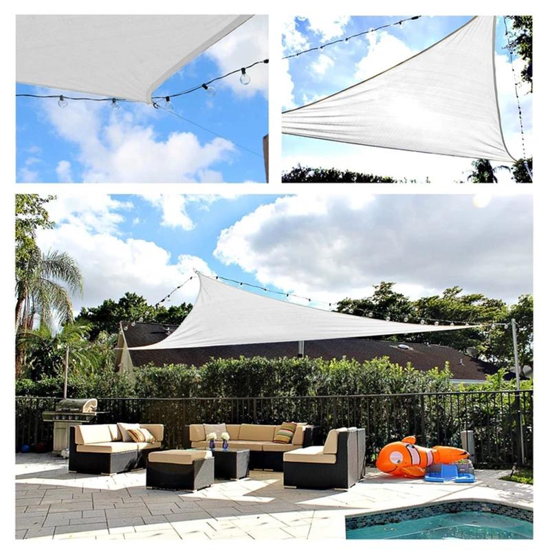 Triangular Sunshade Sail Canopy For Outdoor Patio Garden Yard Shelter 6851375824996-1