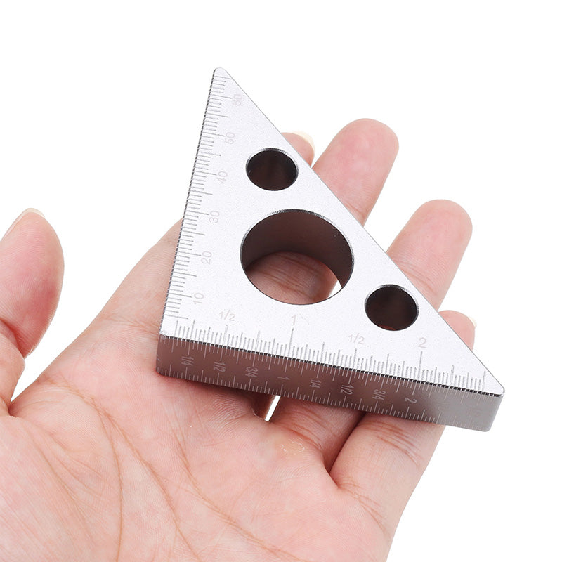 Triangle Measuring Gauging Tool Ruler For Woodworking Layout Angle Precision 6850480308324-1