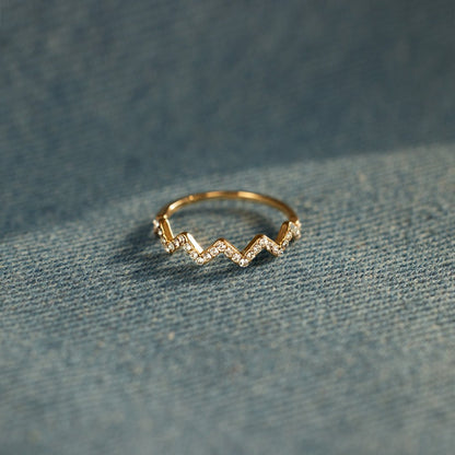 Elegant Mountain Peak Inspired Ring Symbolizing Strength And Balance 8576912883993-1