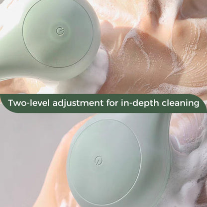 Electric Shower Body Brush Waterproof Rechargeable Two-Speed Heads Set 8592179888285-1