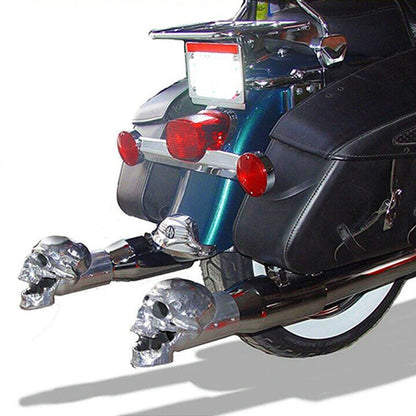 Skull Exhaust Tip Accessory Enhancing Motorcycle Style With Unique Aggressive Design 6850475753572-1