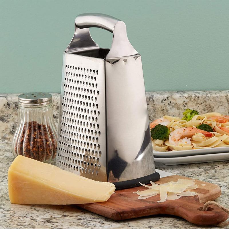 Professional Stainless Steel Box Grater For Cheese Vegetables And Fruits 6851422290020-1