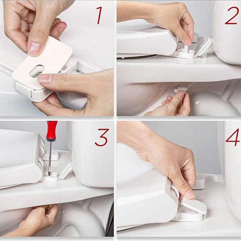 Soft Foam Toilet Seat Cushion With Silent Close Comfortable Design 6849871151204-1