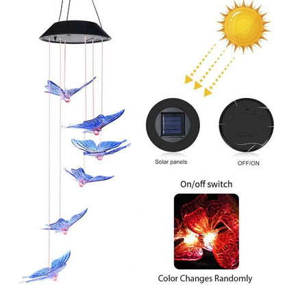 Solar Powered Butterfly Garden Lights For Outdoor Yard Night Decoration 6851423862884-1