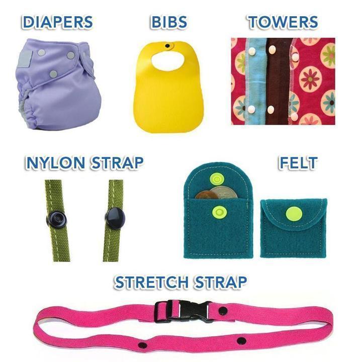 Snap & Clip Button Diy Set (300 Pcs Set) 6851968335972-1