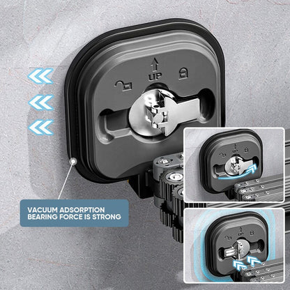 Wall-Mounted Foldable Clothes Drying Rack With Suction Cup 7252147306596-1