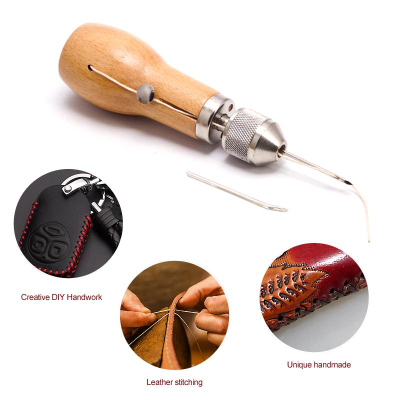 Professional Leather Sewing Stitching Punch Awl Tool Set For Craft Making 6851484221540-1
