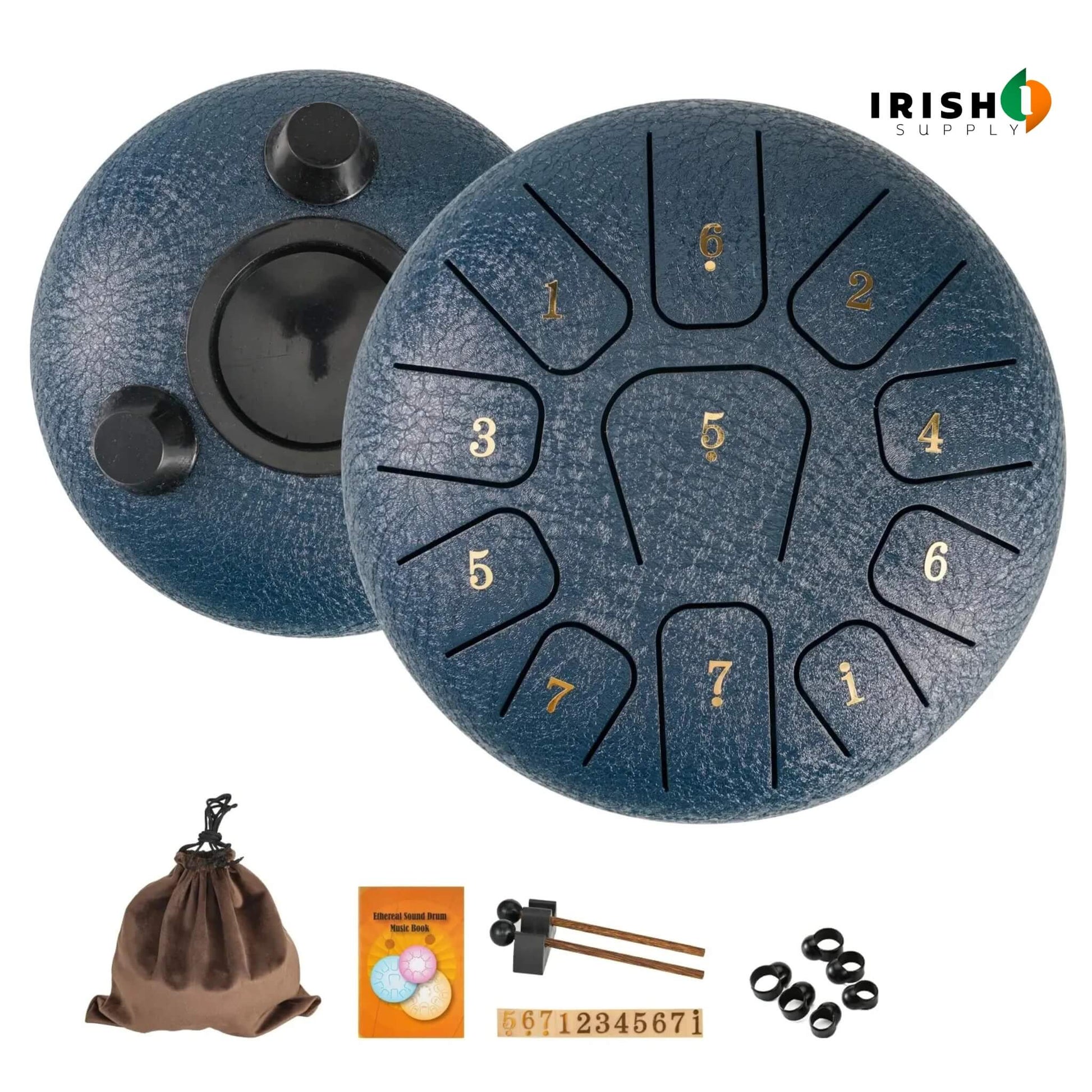 8-Tone Steel Tongue Drum for Meditation, Yoga & Relaxation 9848669110618-1