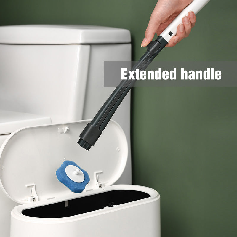 Disposable Toilet Cleaning System With Biodegradable Brush And Storage Base 6851470753892-1