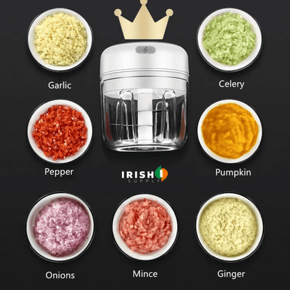 One-Touch Cordless Usb Electric Food Chopper Slicer 7931597291803-1