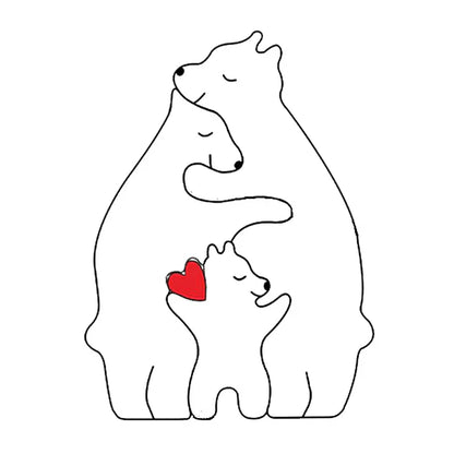 Wooden Family Puzzle for Heartwarming Home Décor and Meaningful Gift 15089197515078-1