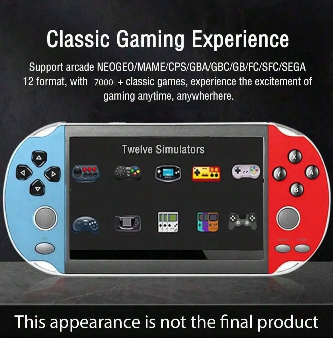 Handheld Retro Game Console – 1000+ Built-In Games & 4.3-Inch HD Display 9636201169238-1