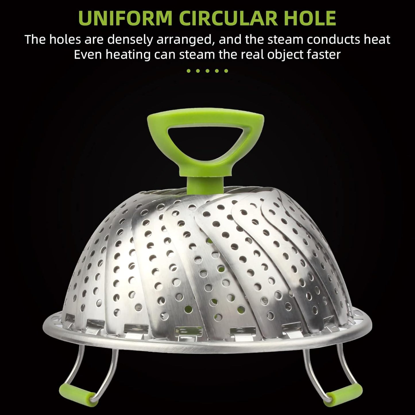 Stainless Steel Vegetable Steamer Basket 9551806267694-1