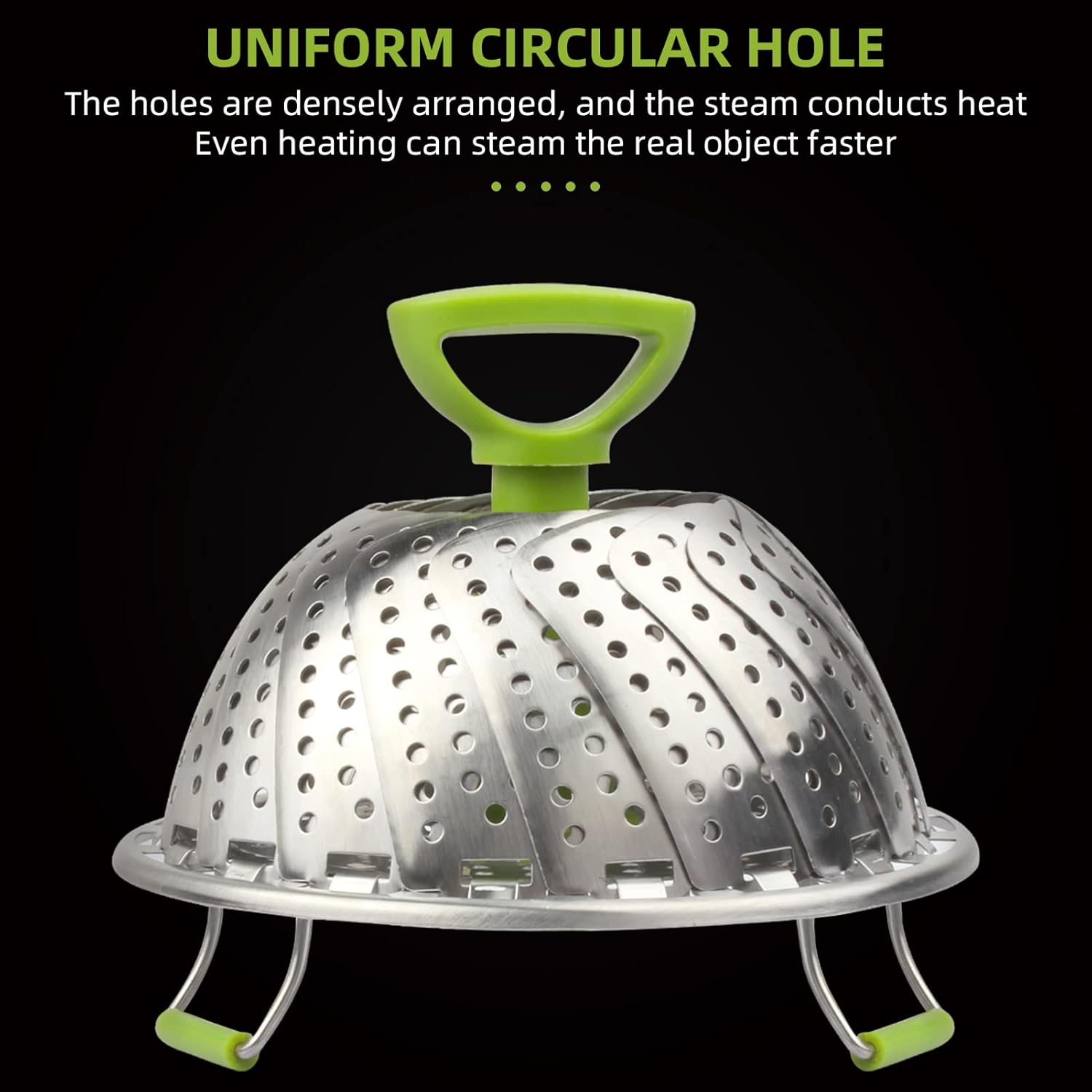 Stainless Steel Vegetable Steamer Basket 9551806267694-1