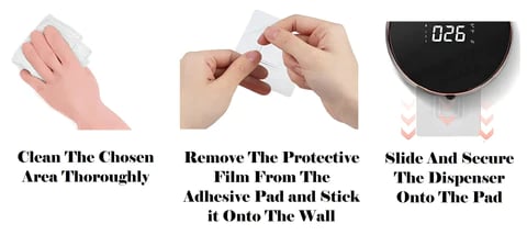 Wall Mounted Circular Foam Soap Dispenser With Smart Display Rechargeable 9674136584494-1