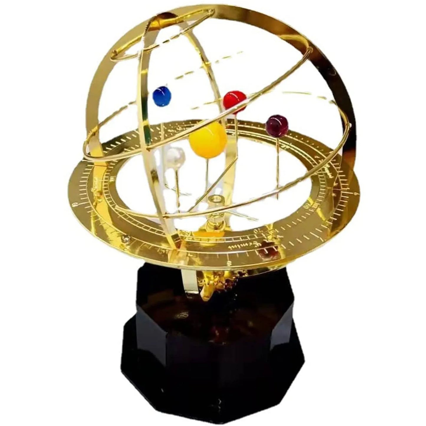 Solar System Model - Retro Planet Metal Model Kit, Science Art Decoration Indoor Table Ornament