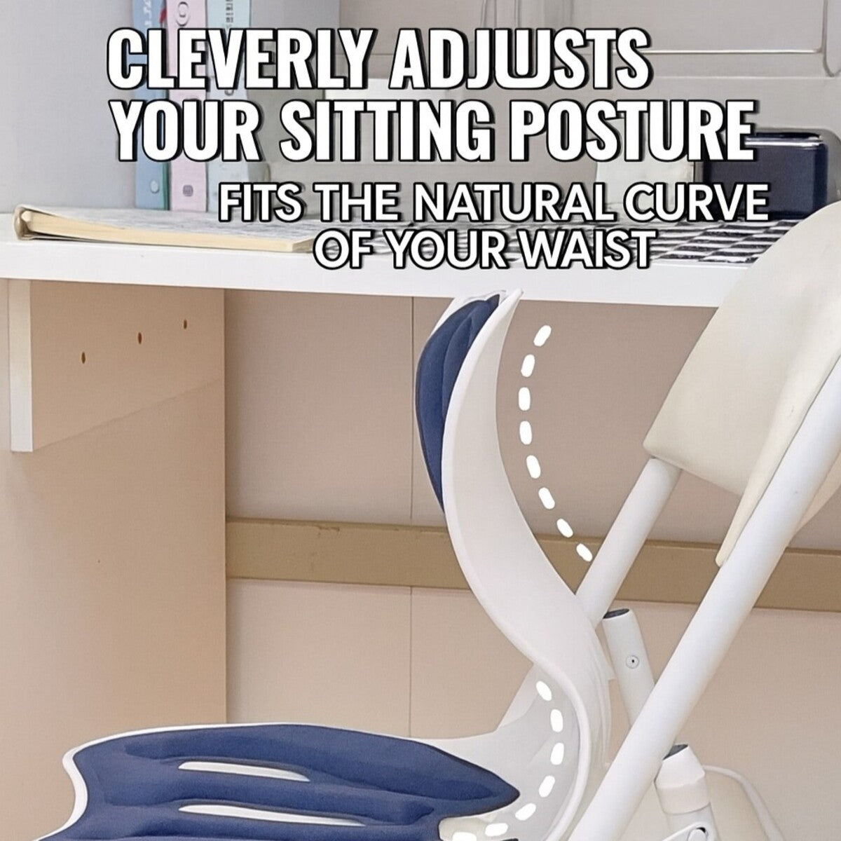 Ergonomic Lumbar Support Cushion – Posture Correcting Backrest Pillow for Adults' Office Chairs & Home Seating