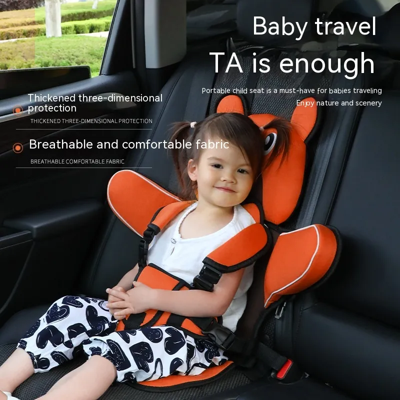 Portable Children's Car Seat - Adjustable Stroller 6 Months To 12 Years Old Breathable Chairs