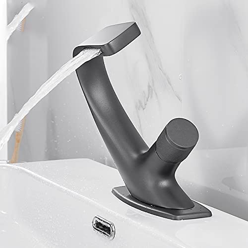 Elegant Single Handle Basin Faucet Stainless Ceramic Valve Deck Mounted 9004879348014-1