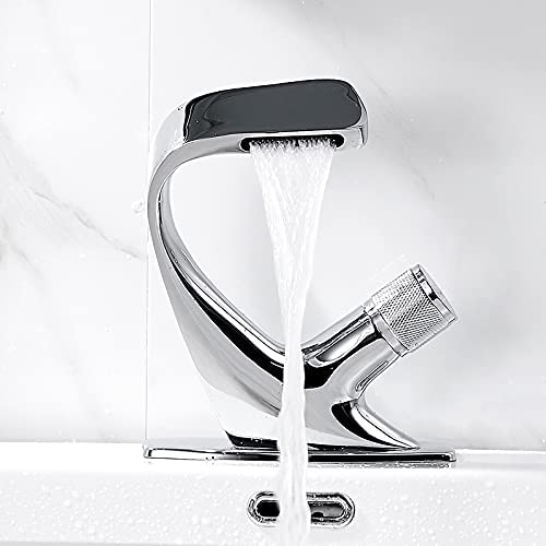 Elegant Single Handle Basin Faucet Stainless Ceramic Valve Deck Mounted 9004879348014-1