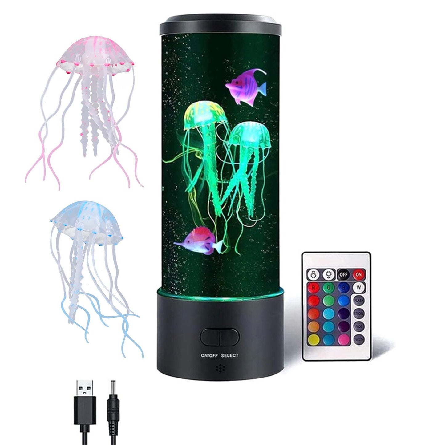 Soothing Led Jellyfish Aquarium Lamp With Color Changing Sensory Lights 9967661285722-1