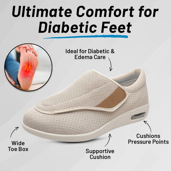 Wide Comfort Walking Shoes for All Day Support and Breathability 9837328990509-1