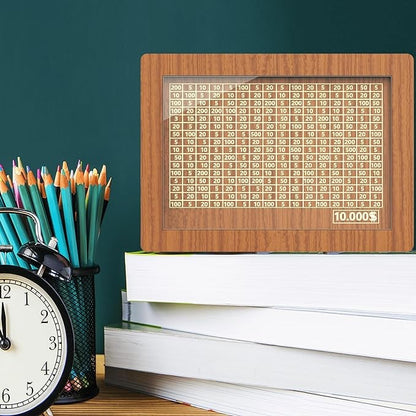 Wooden Savings Box for Smart Money Tracking and Daily Motivation 15089492656454-1