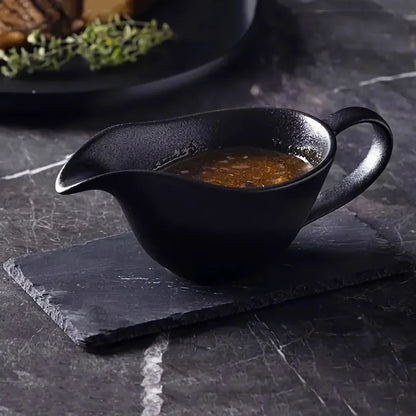 Elegant Ceramic Gravy Boat For Sauces And Dressings - 220Ml 14815669682502-1