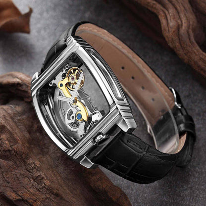 Transparent Automatic Mechanical Skull Luxury Gear Watch 9699766108462-1