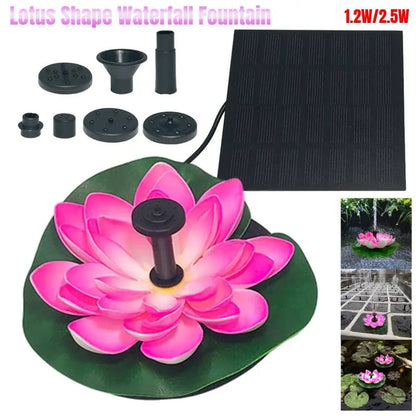 Solar Lotus Fountain for Peaceful and Beautiful Garden Decoration 15051872633158-1