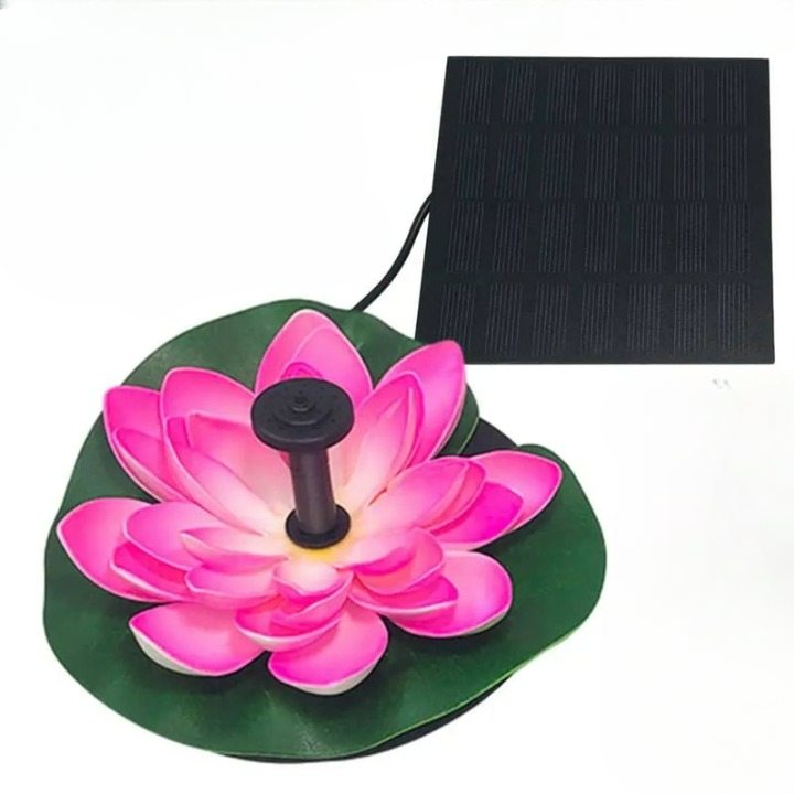 Solar Lotus Fountain for Peaceful and Beautiful Garden Decoration 15051872633158-1