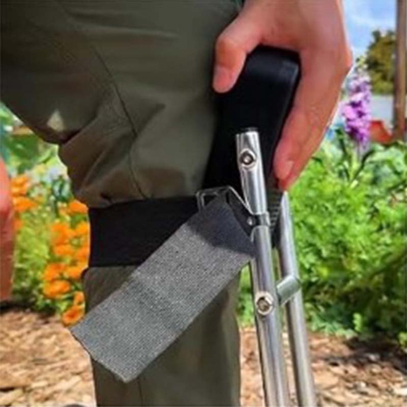 Adjustable Garden Kneeling Stool Belt Support Cushion Steel Frame 9824343753006-1
