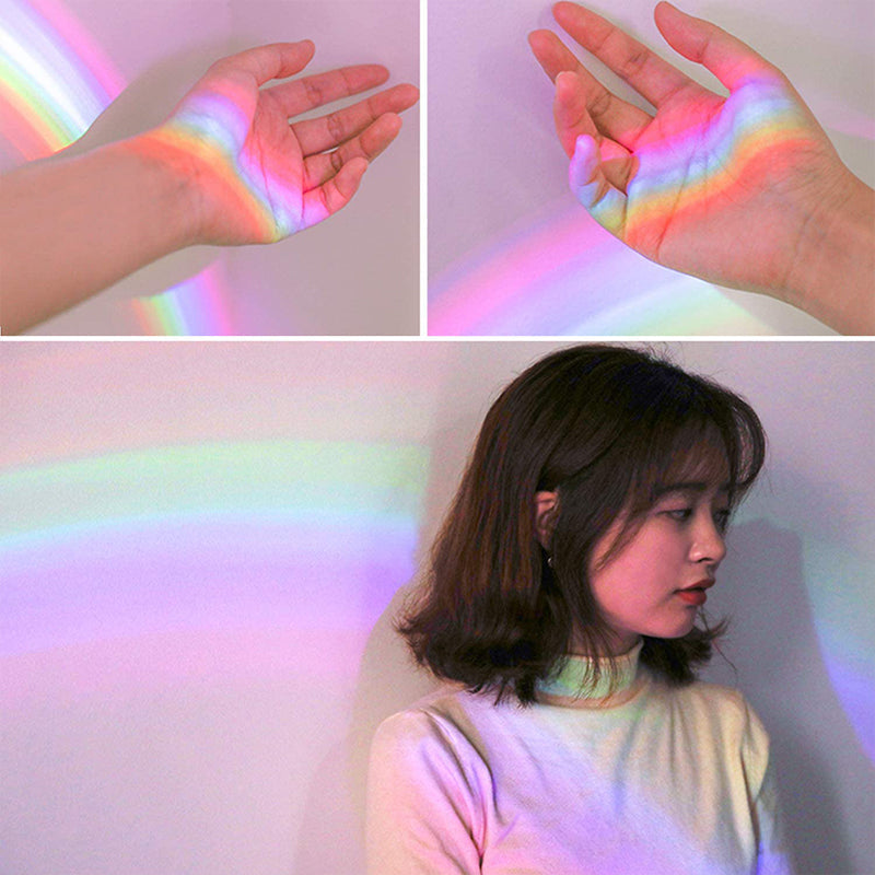 Rechargeable Shell Shaped Rainbow Projector Light For Bedroom Wall Ambience 6850623635556-1