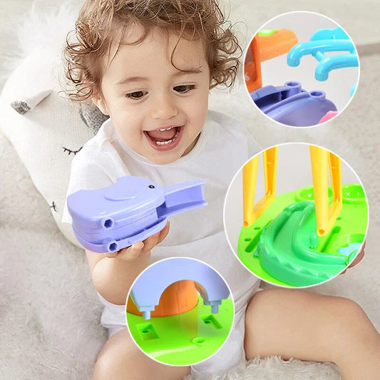 Interactive Animal Slide Toy for Educational and Creative Play 15137622753625-1