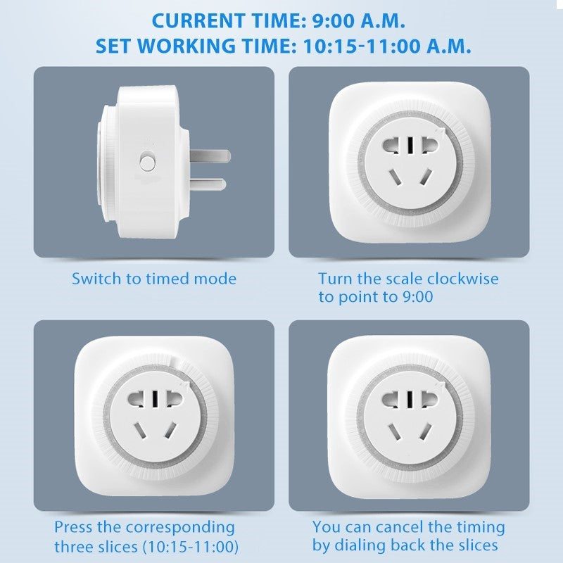 Digital Timer Control Plug Adjustable Electrical Outlet Energy Saver Device 6851472228452-1