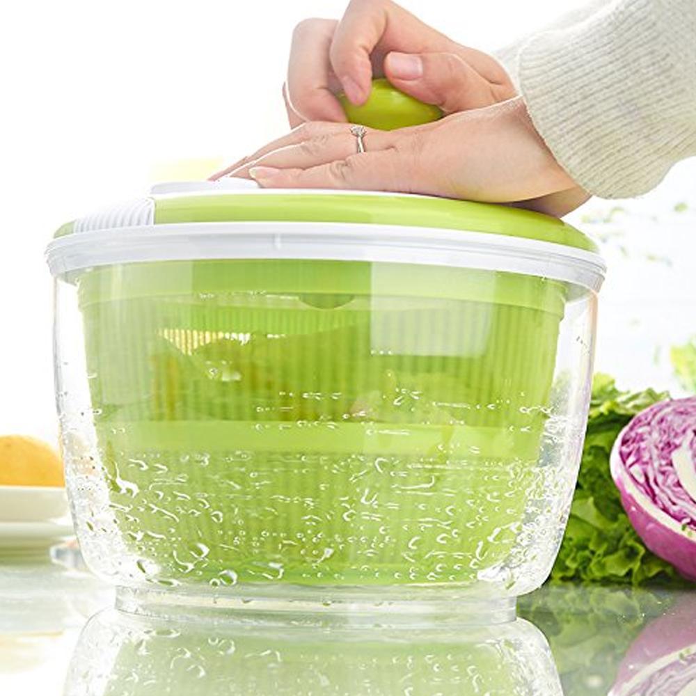 Household Salad Dehydrator Manual Vegetable Washing Machine 6851426615396-1