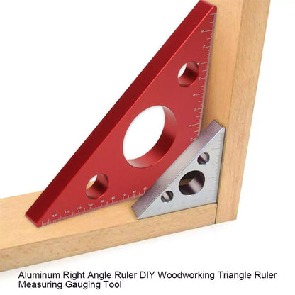 Triangle Measuring Gauging Tool Ruler For Woodworking Layout Angle Precision 6850480308324-1