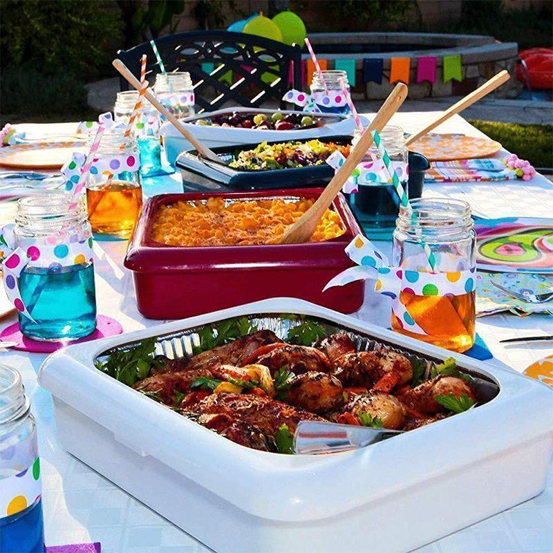 Reusable Tin Foil Crisper Tray For Safe Food Baking And Serving 6851954933860-1