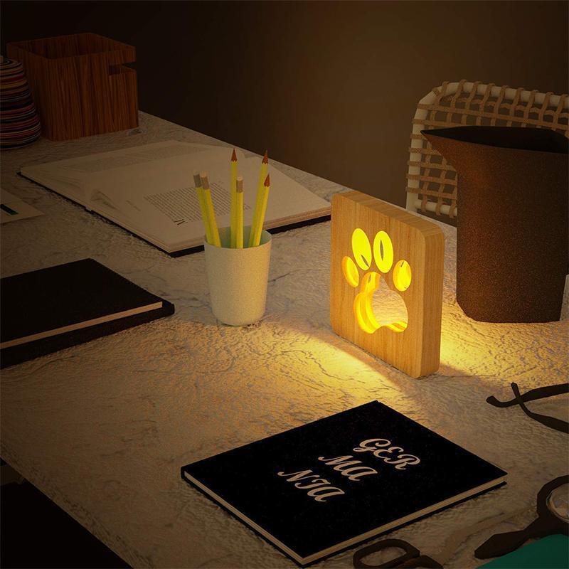 House Decor LED Wooden Lamp 6852124803172-1
