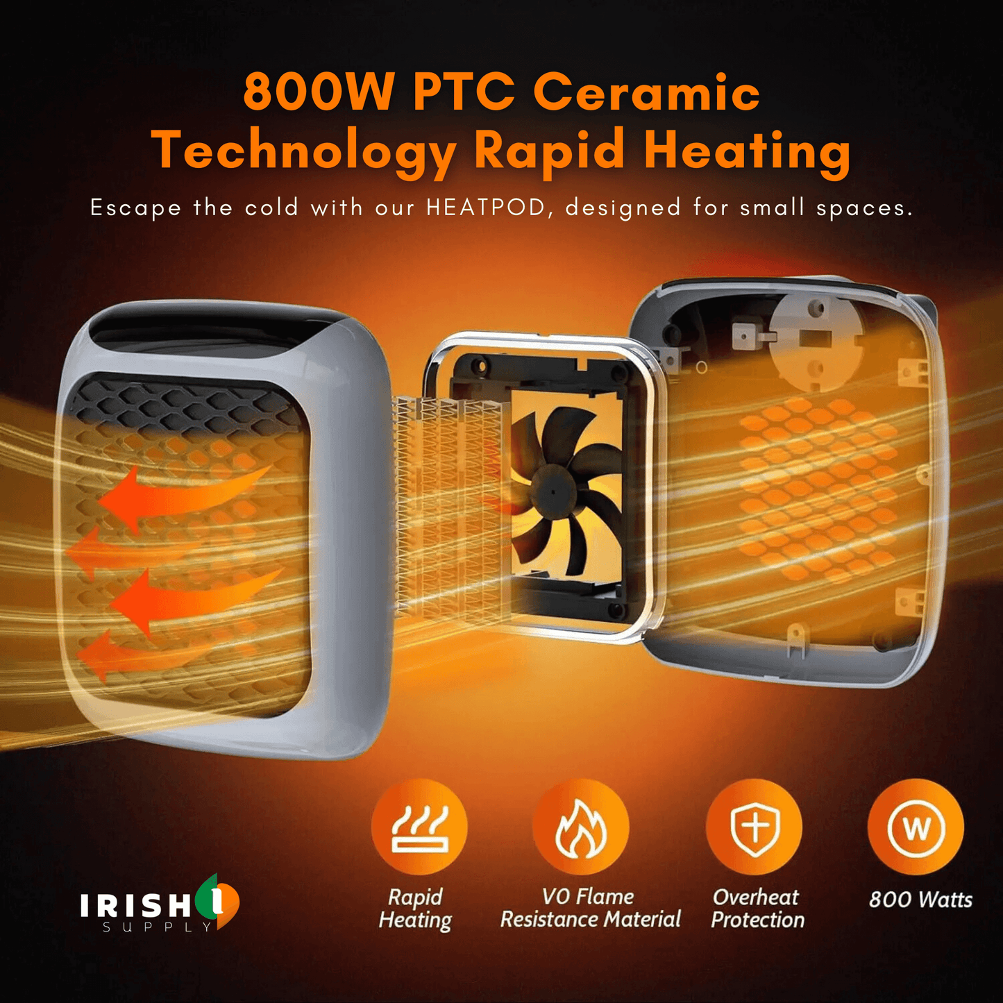 Heatpod Wall Mounted Portable Heater 8659507675482-1