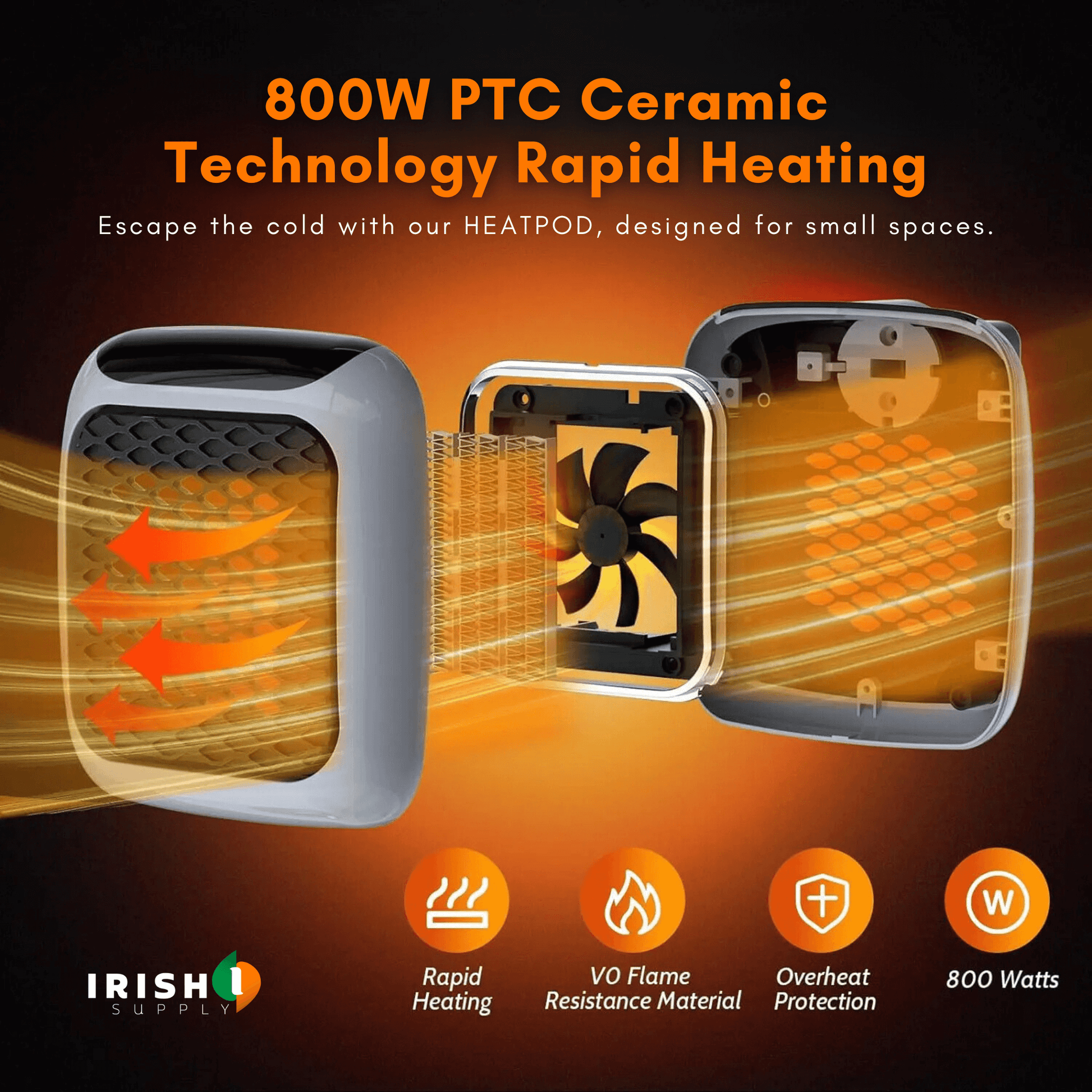 Heatpod Wall Mounted Portable Heater 8659507675482-1