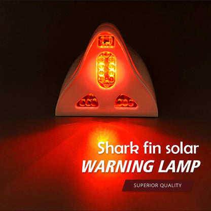 Shark Fin Solar Warning Light For Car 6851283124324-1