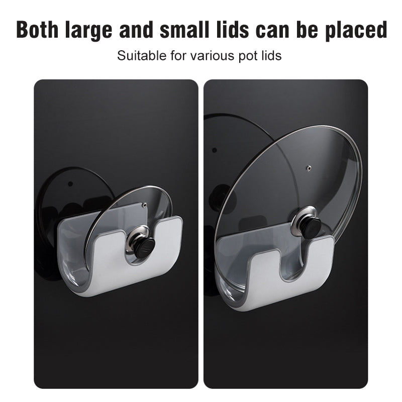 Wall Mounted Punch Pot Lid Rack For Kitchen Storage Organization 6851476914276-1