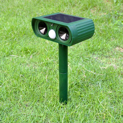 Garden Solar Ultrasonic Pest Repellent Device For Outdoor Animal Protection 6851283386468-1