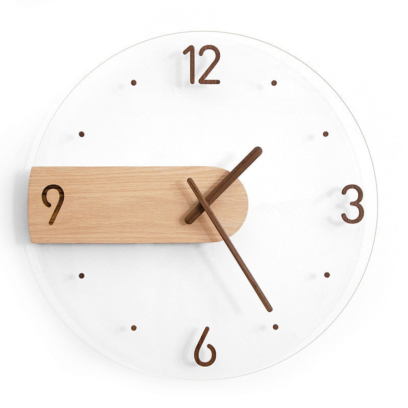 Simple Elegance Wooden Wall Clock 9525965979950-1