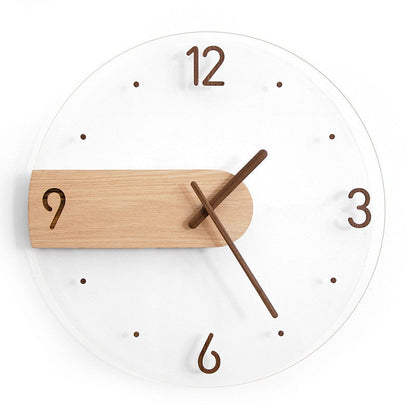 Simple Elegance Wooden Wall Clock 9525965979950-1