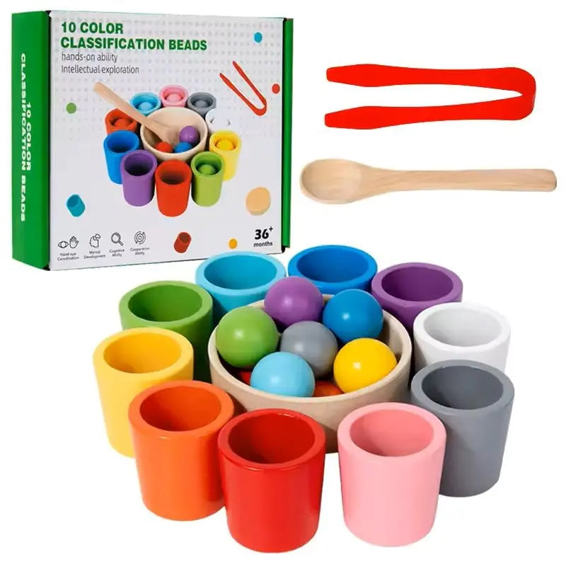 Sorting Toy | Fine Motor Skill Builder | Educational Cups & Balls Set 15181595738438-1